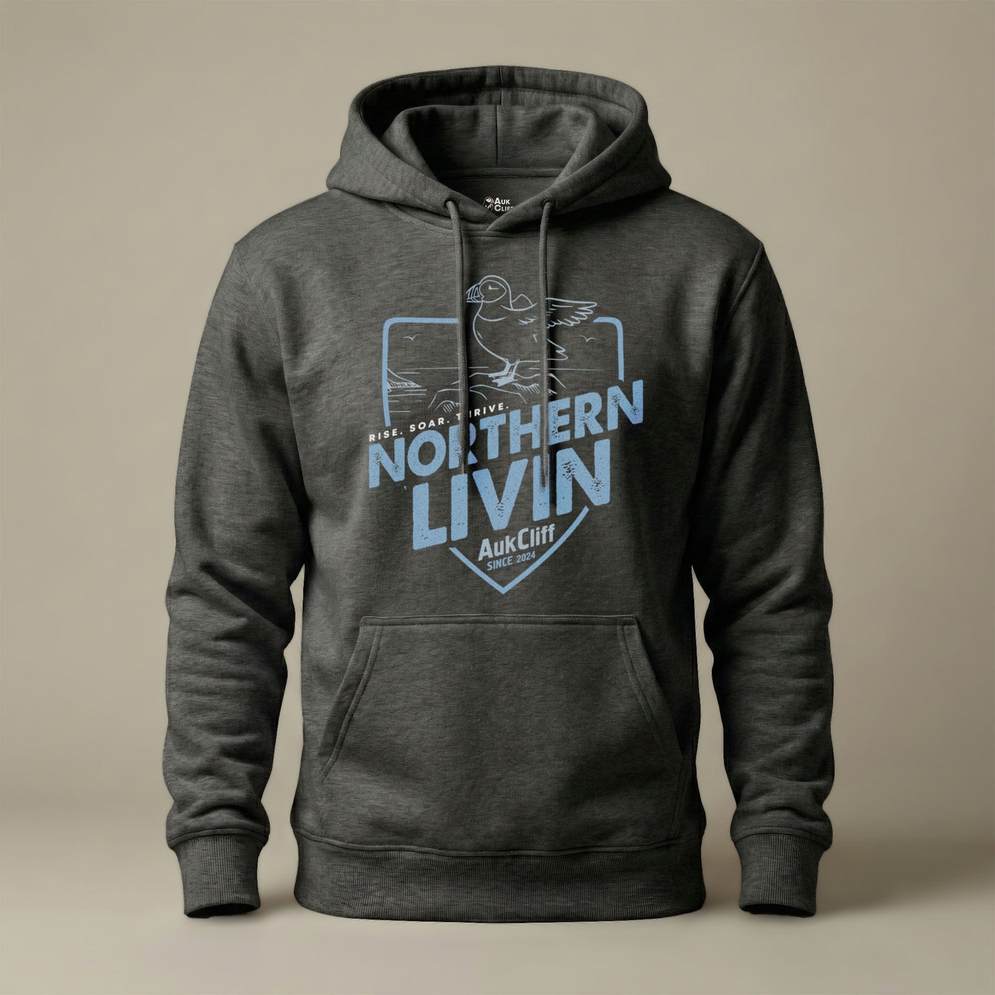 AukCliff® The Origin Collection Hoodie Charcoal Heather / S Northern Livin’ Hoodie