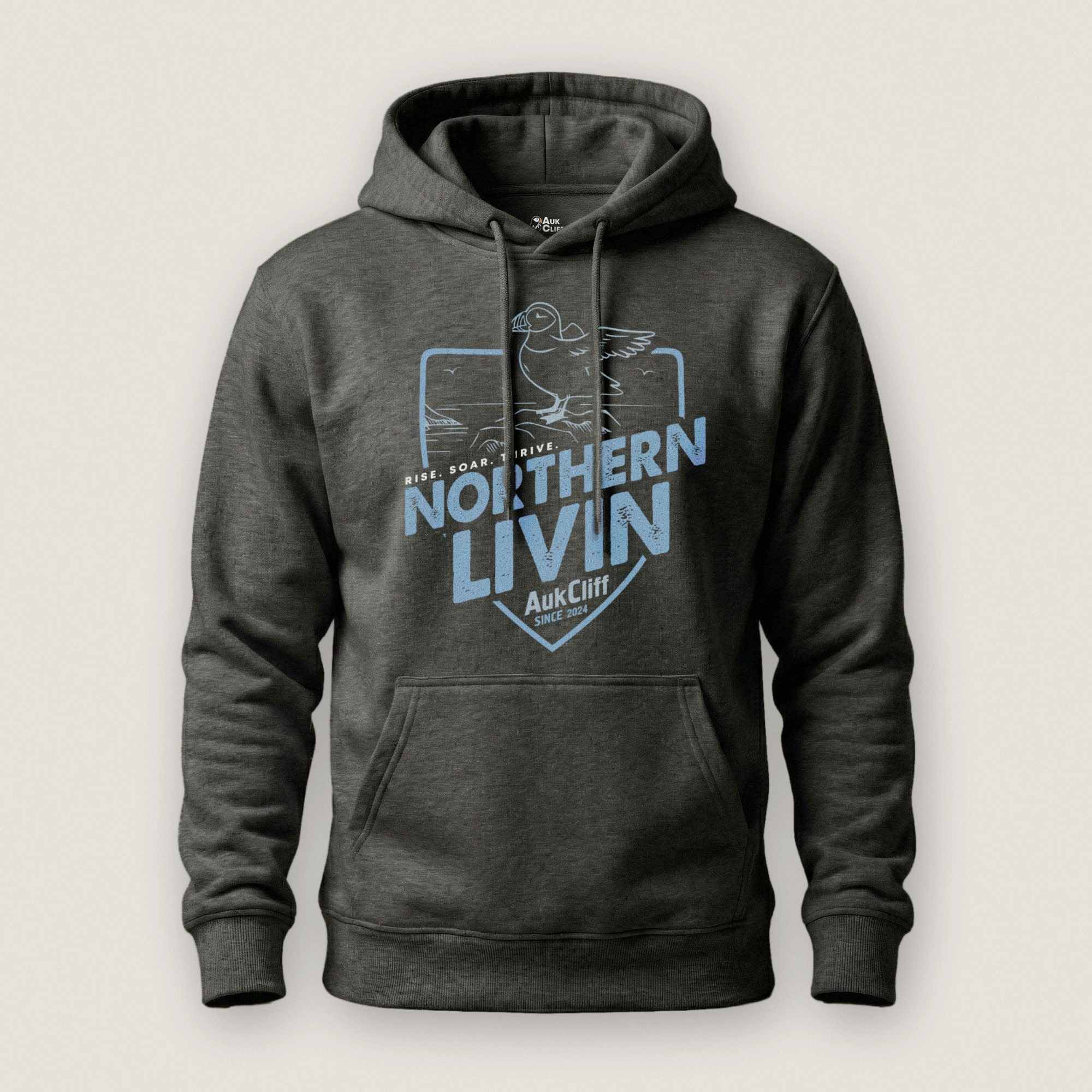 AukCliff® The Origin Collection Hoodie Charcoal Heather / S Northern Livin’ Hoodie