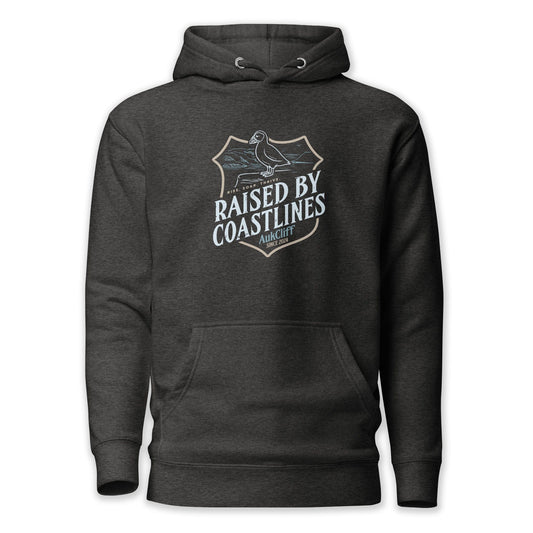 AukCliff® The Origin Collection Hoodie Charcoal Heather / S Raised by Coastlines Hoodie