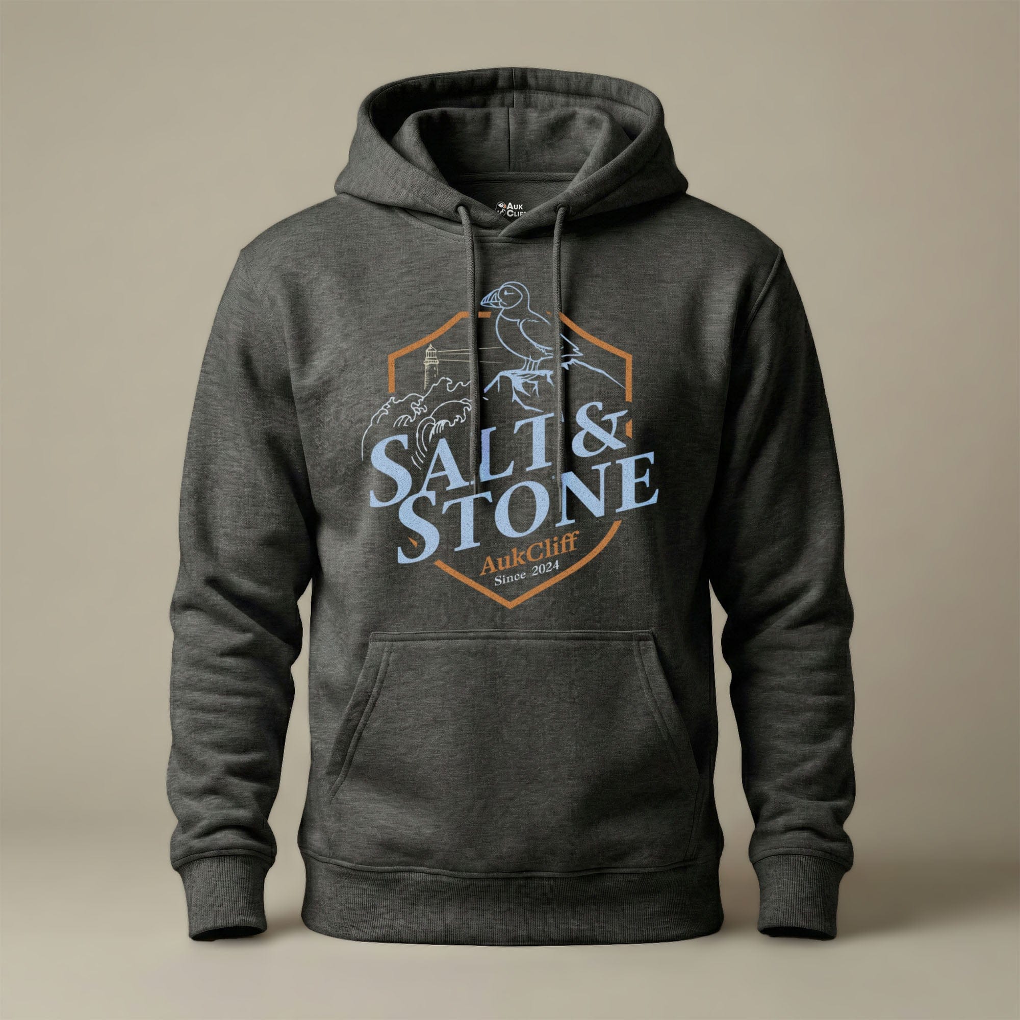 AukCliff® The Origin Collection Hoodie Charcoal Heather / S Salt & Stone Hoodie