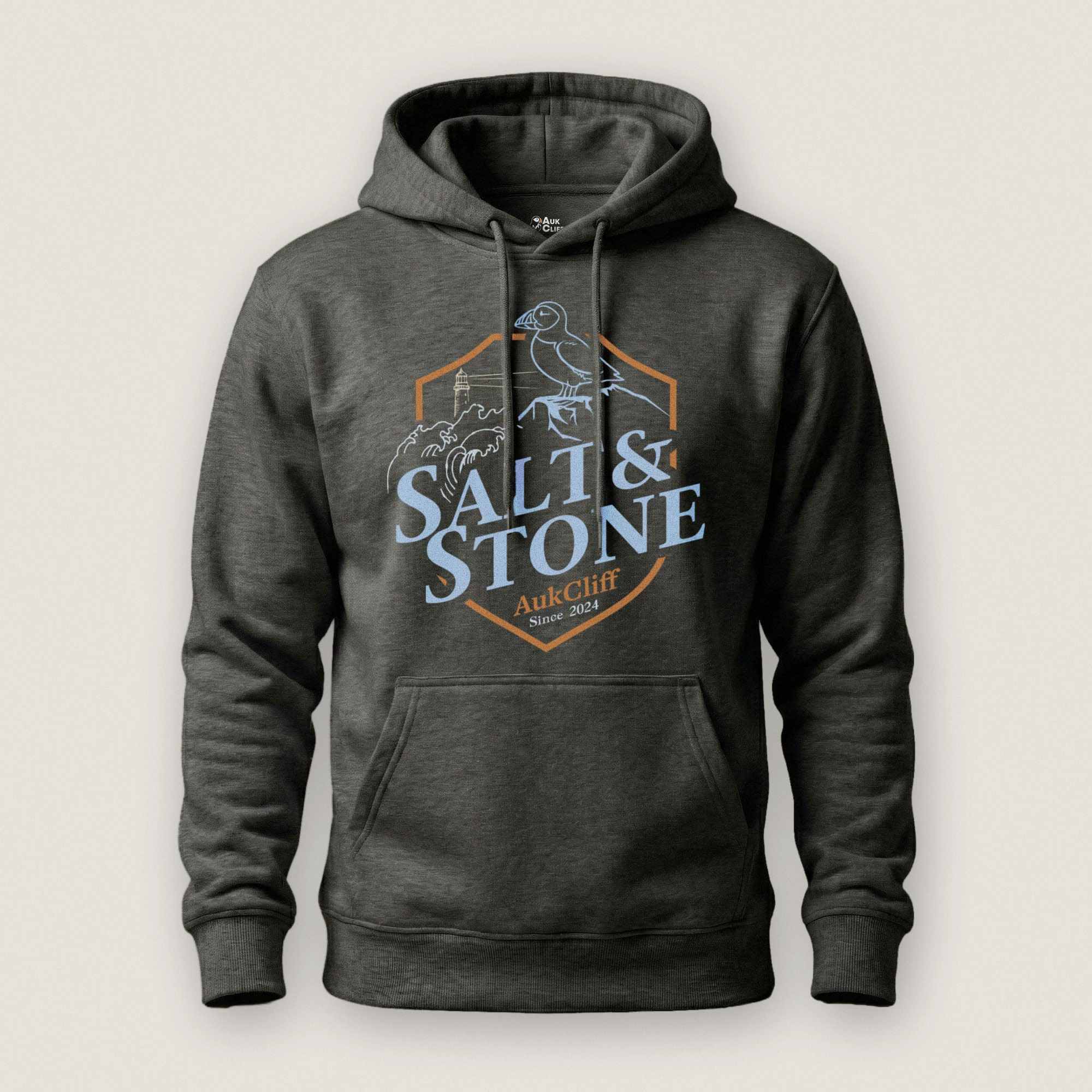 AukCliff® The Origin Collection Hoodie Charcoal Heather / S Salt & Stone Hoodie