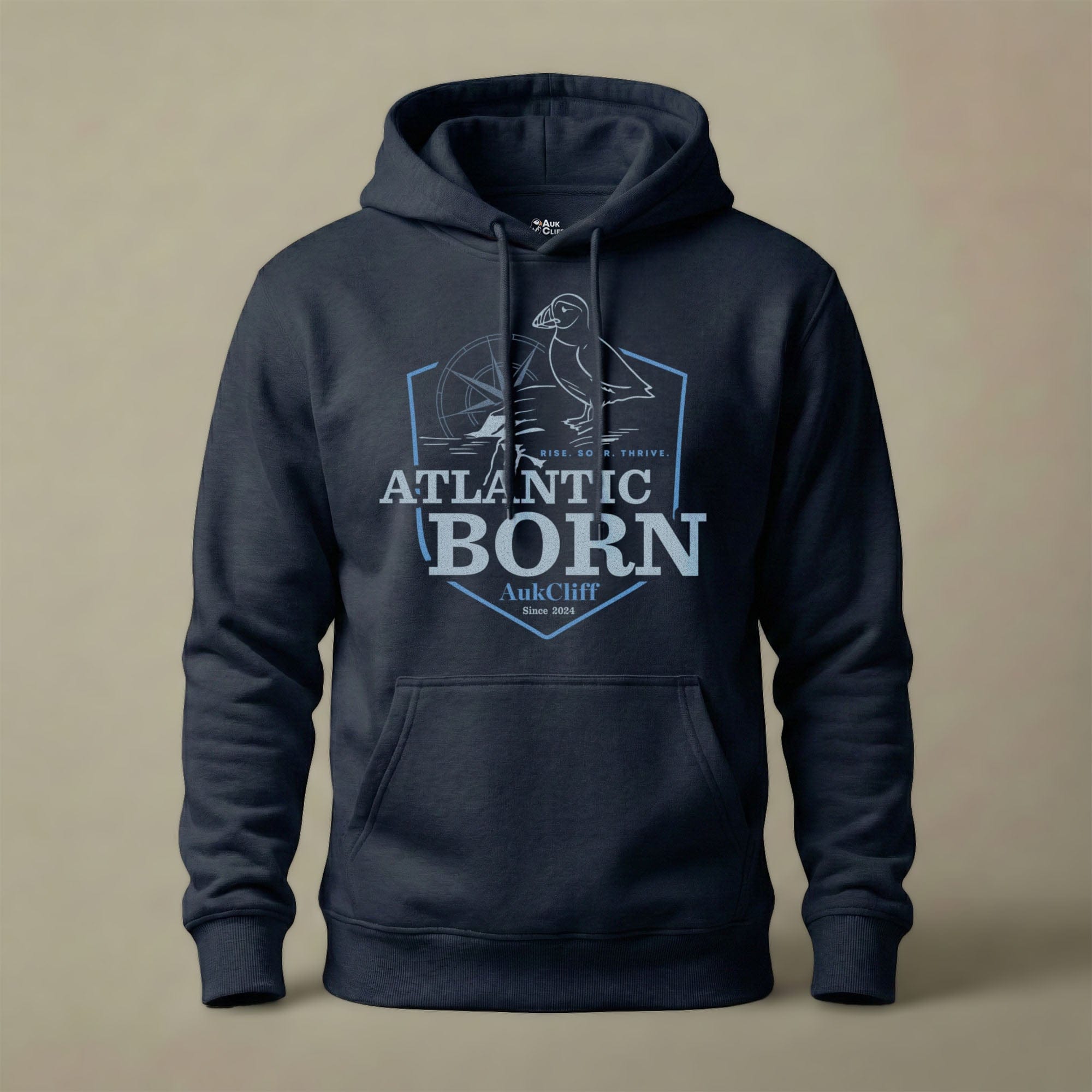 AukCliff® The Origin Collection Hoodie Navy Blazer / S Atlantic Born Hoodie