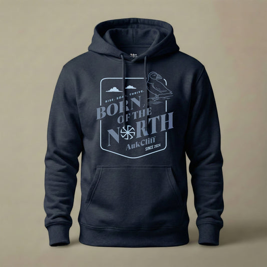 AukCliff® The Origin Collection Hoodie Navy Blazer / S Born of the North Hoodie