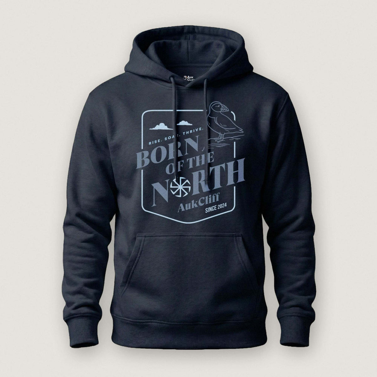 AukCliff® The Origin Collection Hoodie Navy Blazer / S Born of the North Hoodie