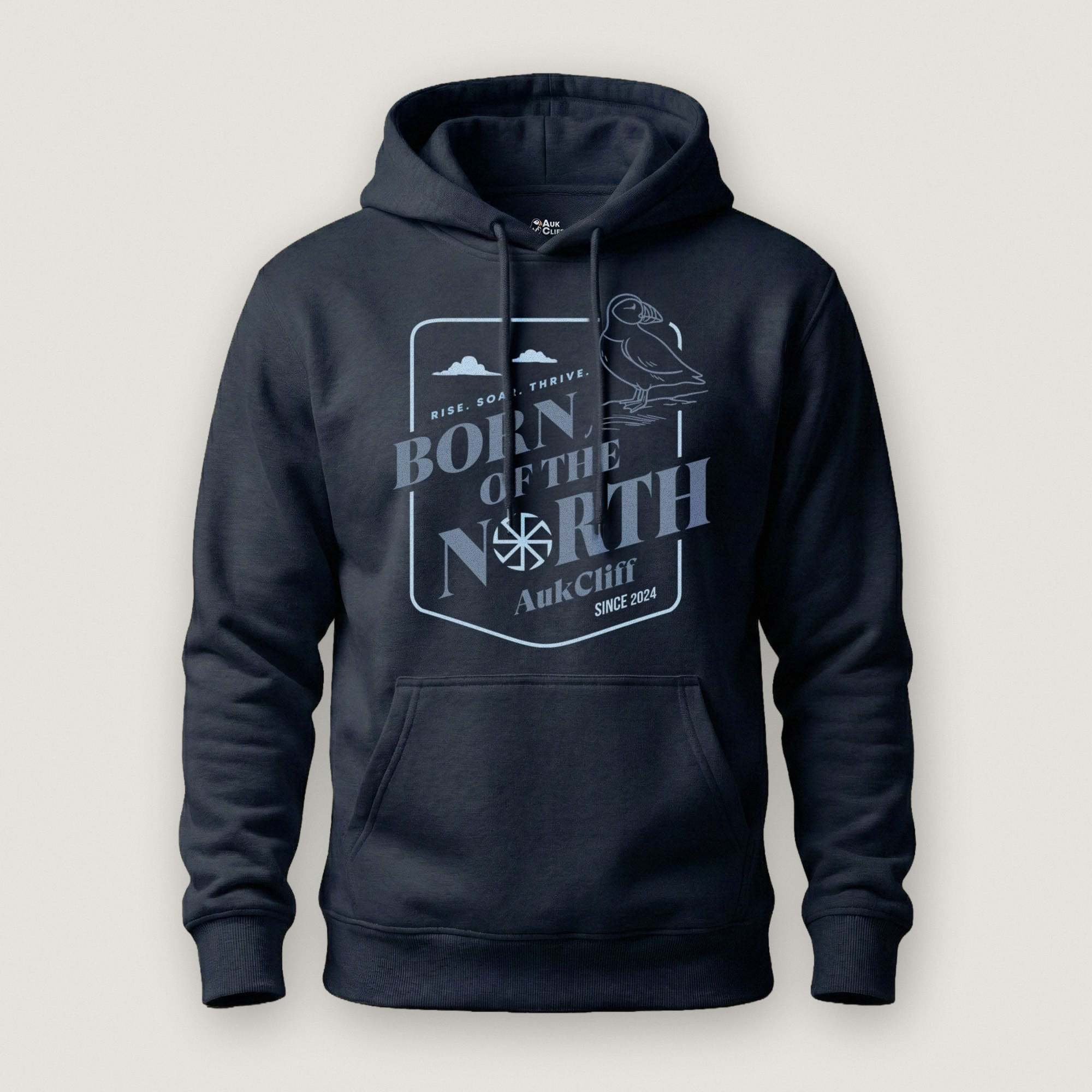 AukCliff® The Origin Collection Hoodie Navy Blazer / S Born of the North Hoodie