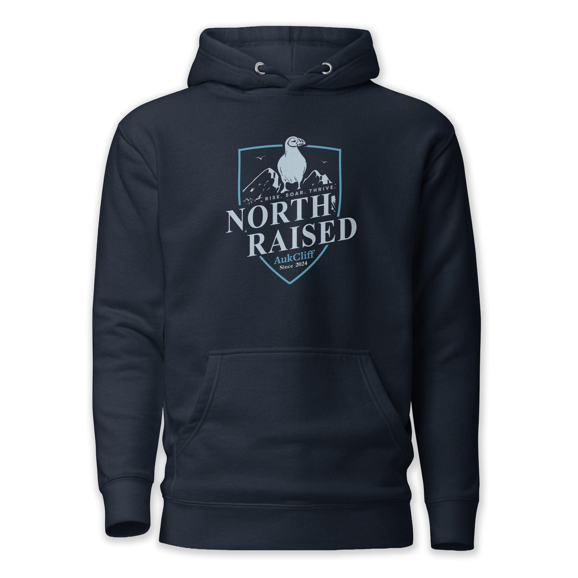 AukCliff® The Origin Collection Hoodie Navy Blazer / S North Raised Hoodie