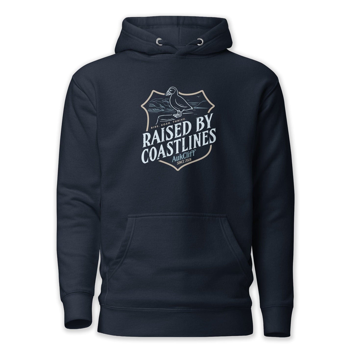 AukCliff® The Origin Collection Hoodie Navy Blazer / S Raised by Coastlines Hoodie