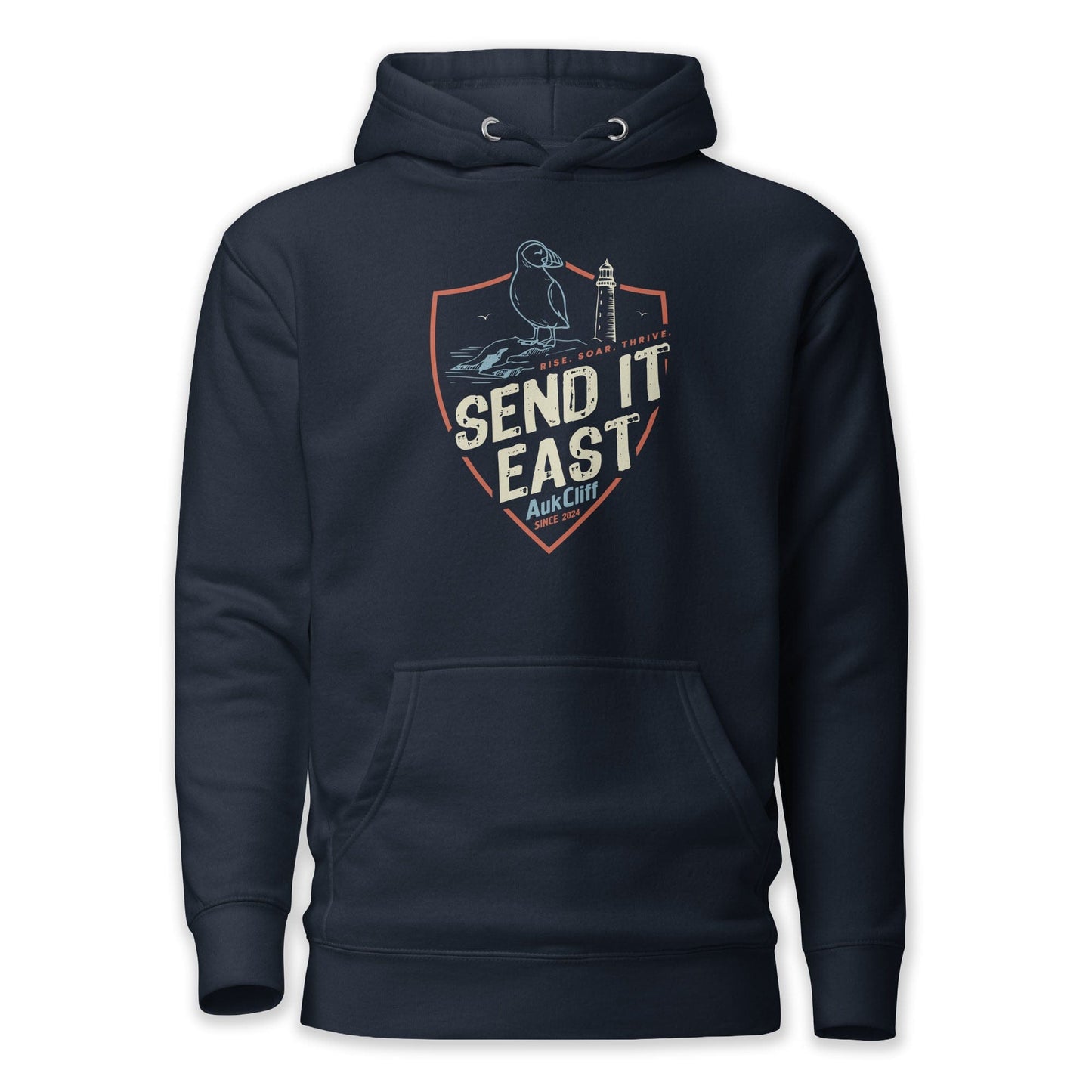 AukCliff® The Origin Collection Hoodie Navy Blazer / S Send It East Hoodie