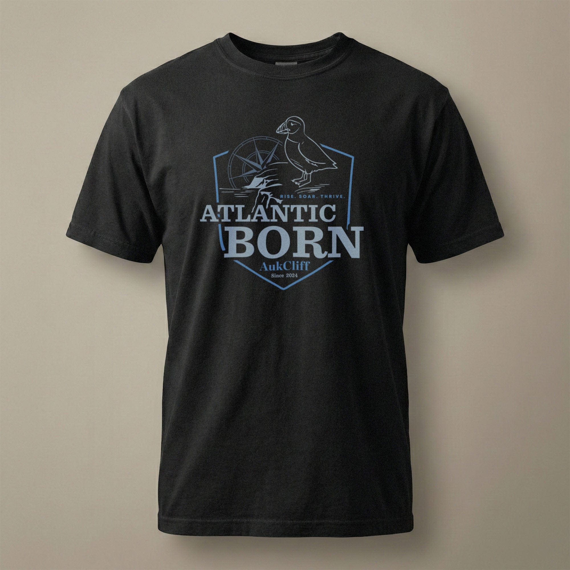 AukCliff® The Origin Collection T-shirt Black / S Atlantic Born Comfort Colors T-Shirt