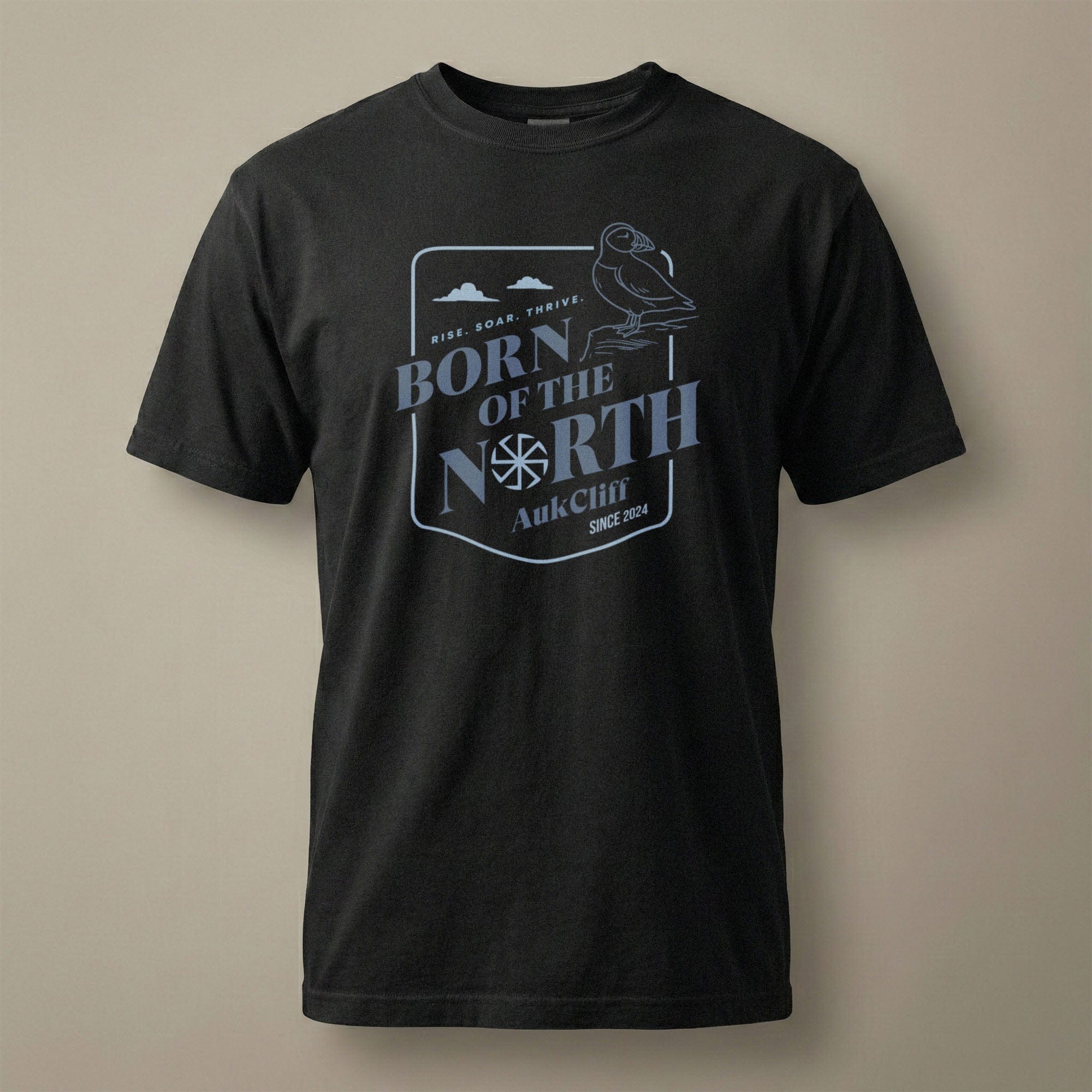 AukCliff® The Origin Collection T-shirt Black / S Born of the North Comfort Colors T-Shirt
