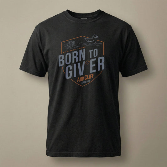 AukCliff® The Origin Collection T-shirt Black / S Born to Giver Comfort Colors T-Shirt