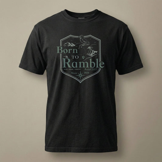 AukCliff® The Origin Collection T-shirt Black / S Born to Ramble T-Shirt