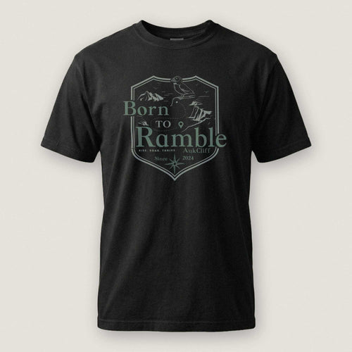 AukCliff® The Origin Collection T-shirt Black / S Born to Ramble T-Shirt