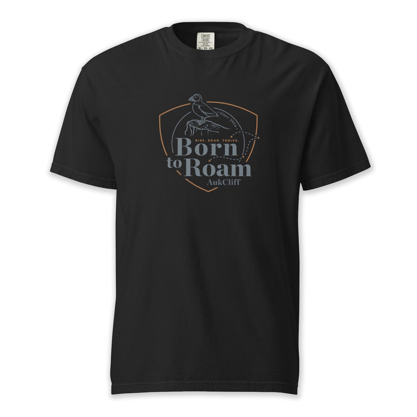 AukCliff® The Origin Collection T-shirt Black / S Born to Roam Comfort Colors T-Shirt