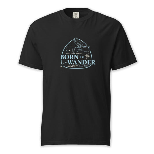 AukCliff® The Origin Collection T-shirt Black / S Born to Wander Comfort Colors T-Shirt