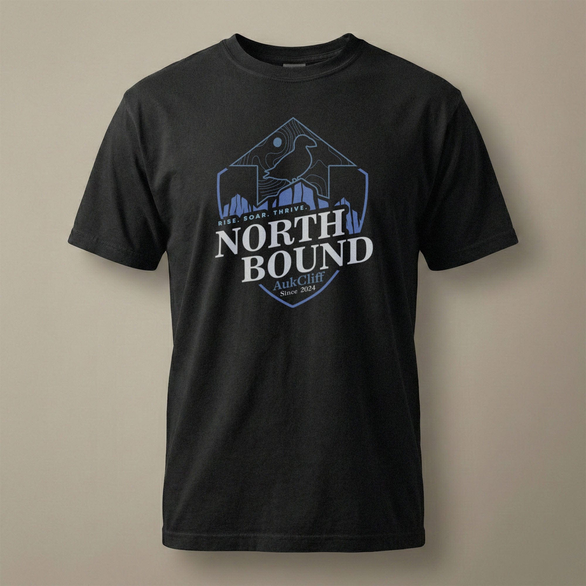 AukCliff® The Origin Collection T-shirt Black / S North Bound Comfort Colors T-Shirt
