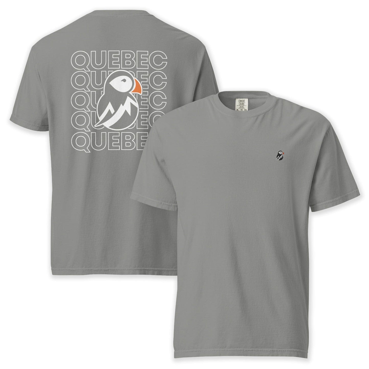 AukCliff® The Origin Collection T-shirt Grey / S Quebec North Born Back Print T-Shirt