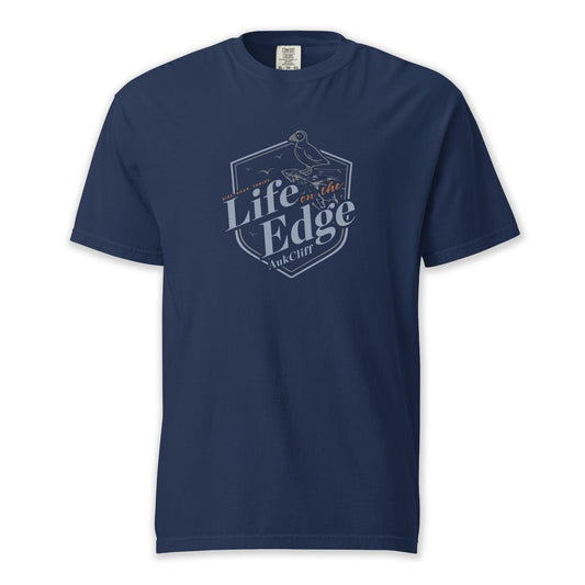 AukCliff® The Origin Collection T-shirt True Navy / S Life on the Edge Comfort Colors T-Shirt