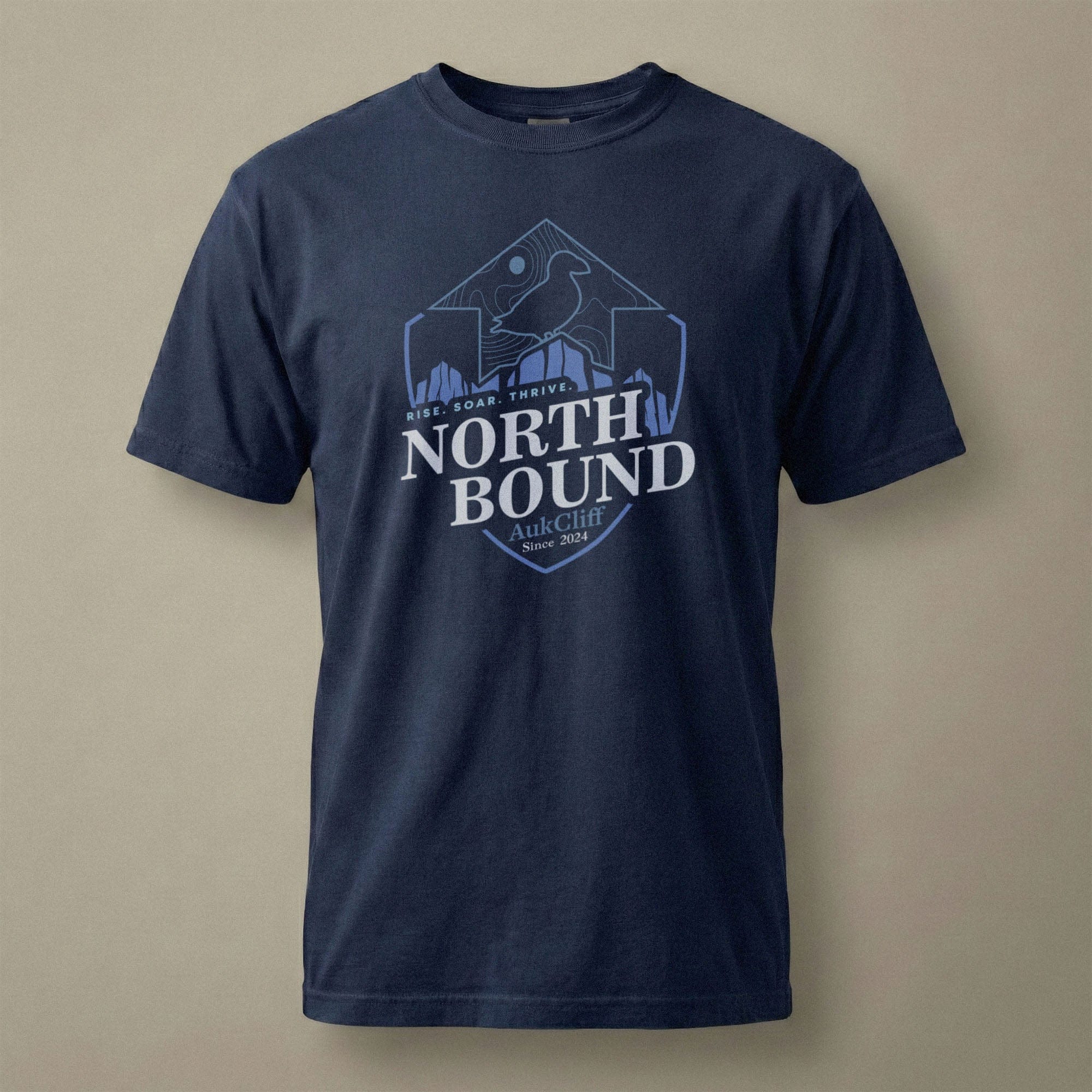 AukCliff® The Origin Collection T-shirt True Navy / S North Bound Comfort Colors T-Shirt