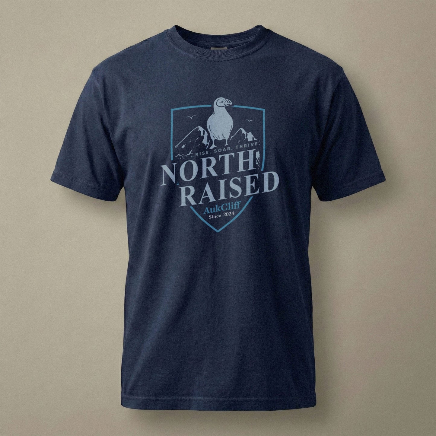 AukCliff® The Origin Collection T-shirt True Navy / S North Raised Comfort Colors T-Shirt