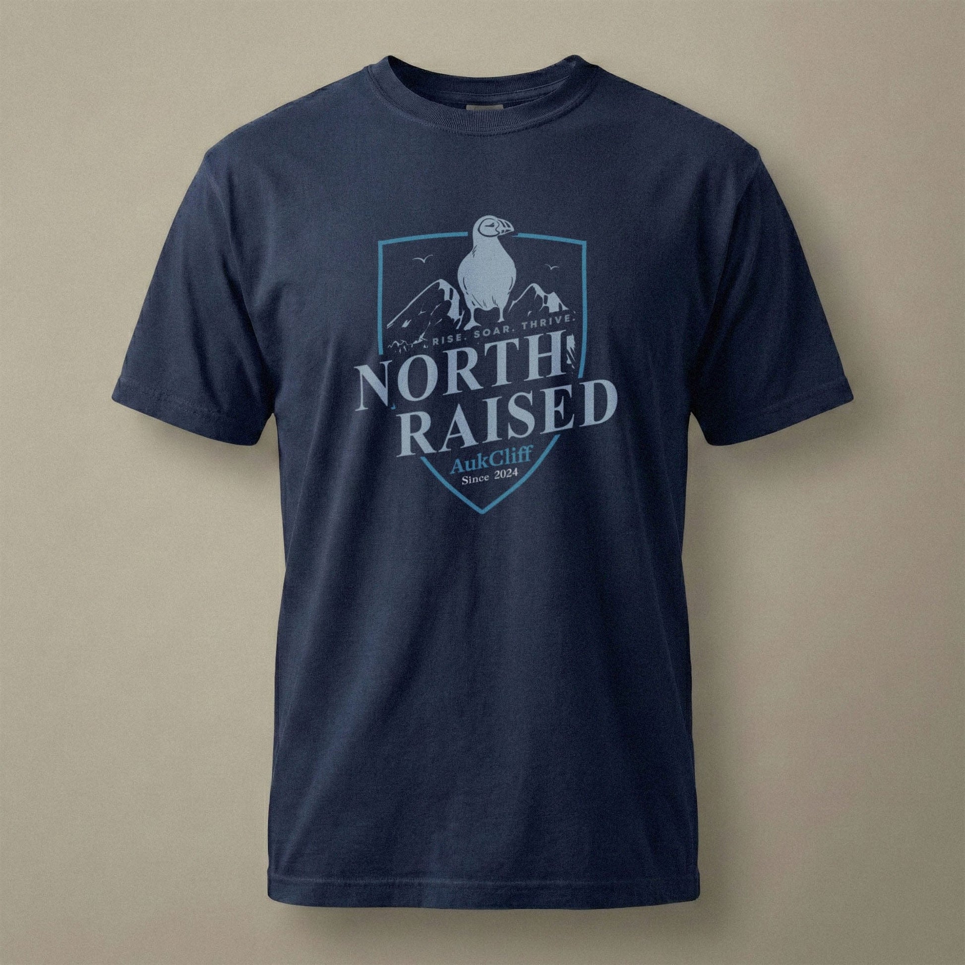 AukCliff® The Origin Collection T-shirt True Navy / S North Raised Comfort Colors T-Shirt