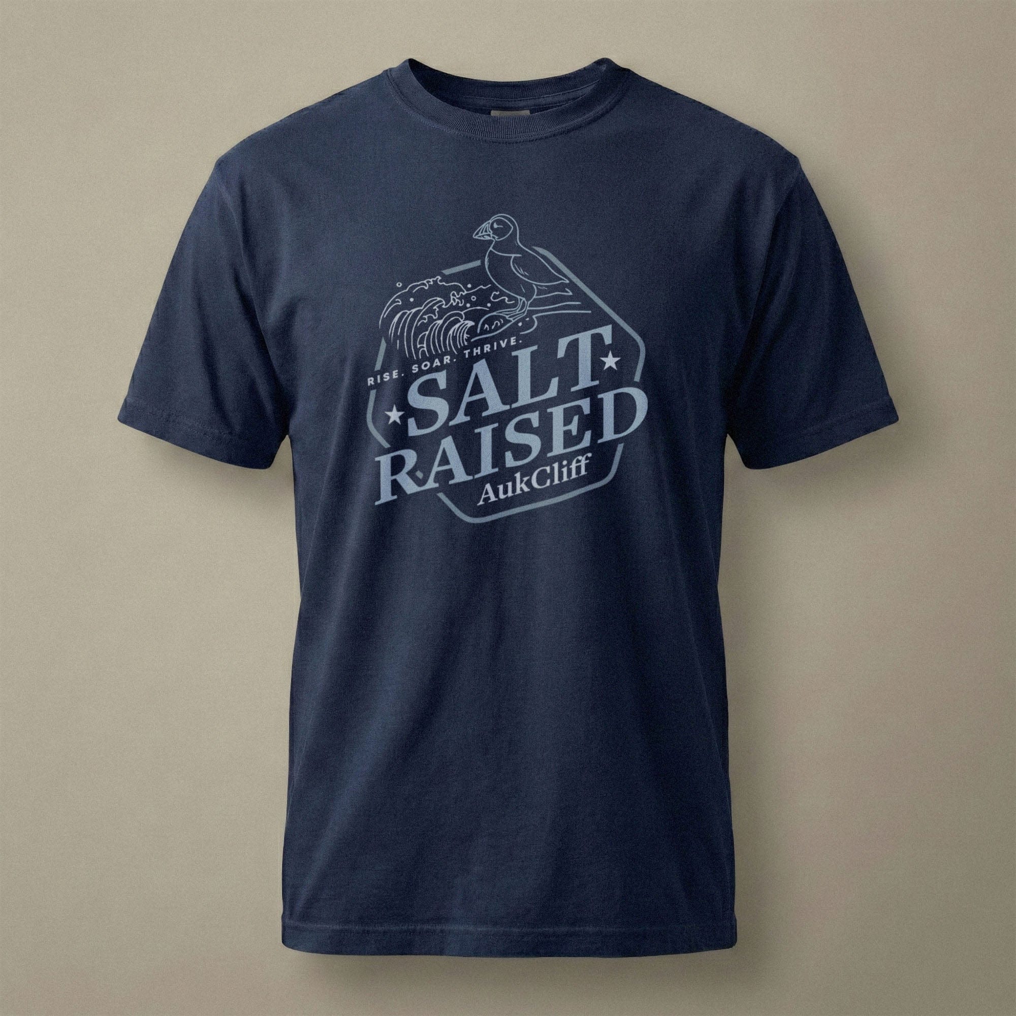 AukCliff® The Origin Collection T-shirt True Navy / S Salt Raised Comfort Colors T-Shirt