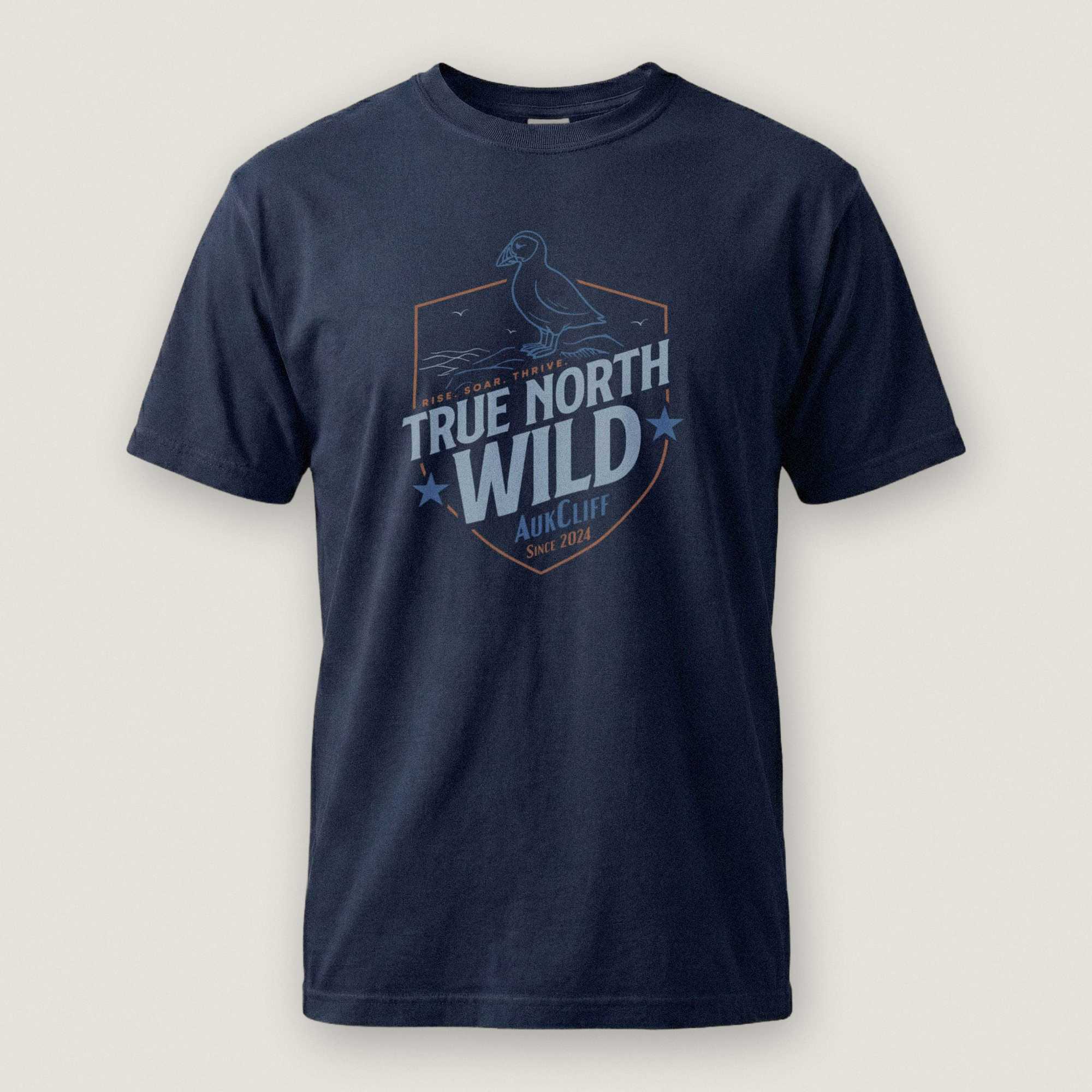 AukCliff® The Origin Collection T-shirt True Navy / S True North Wild Comfort Colors T-Shirt