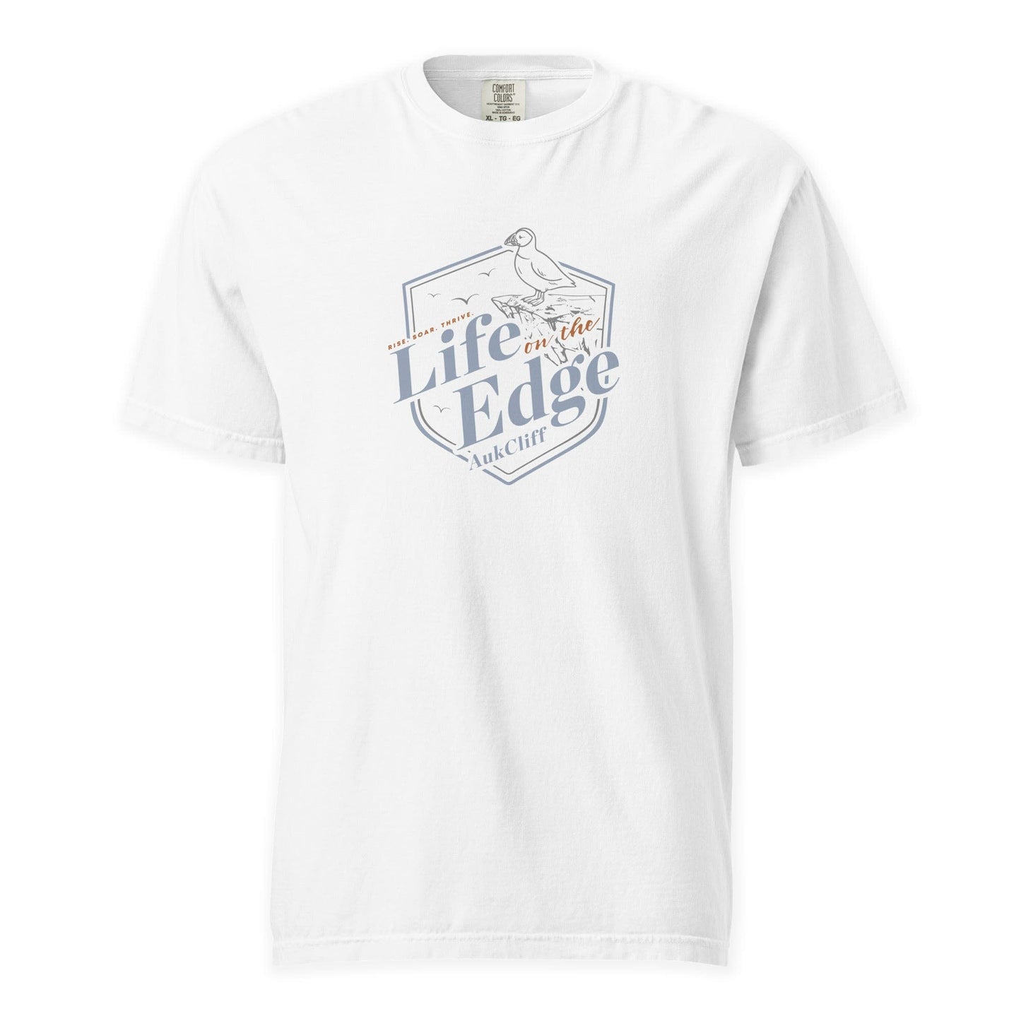 AukCliff® The Origin Collection T-shirt White / S Life on the Edge Comfort Colors T-Shirt