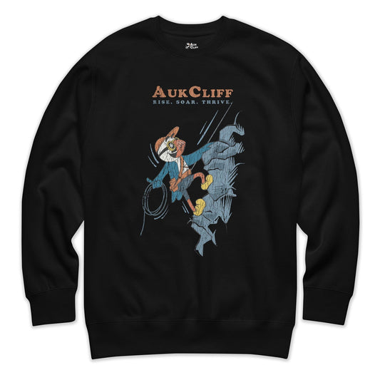 AukCliff Trailblazer Collection Graphic Sweatshirts Black / S Retro Rock Climbing Puffin Sweatshirt