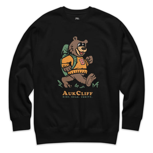 AukCliff Trailblazer Collection Graphic Sweatshirts Black / S Vintage Trailblazer Bear Sweatshirt