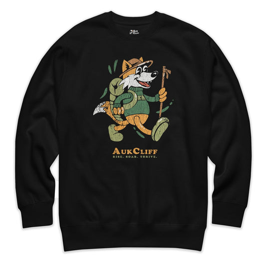 AukCliff Trailblazer Collection Graphic Sweatshirts Black / S Vintage Trailblazer Fox Sweatshirt