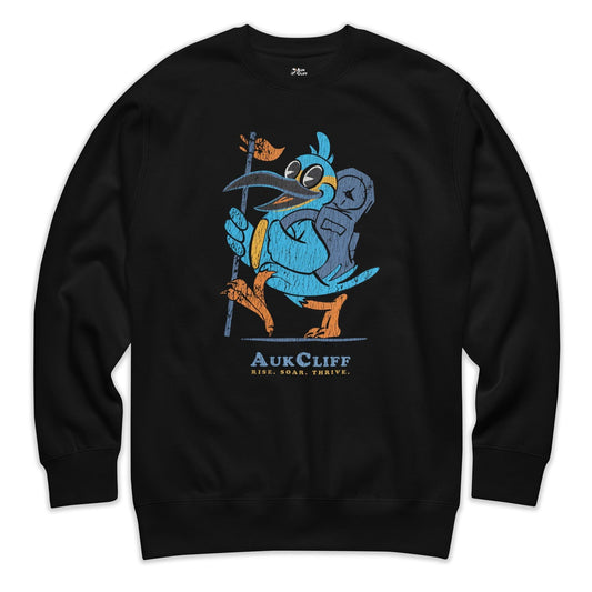 AukCliff Trailblazer Collection Graphic Sweatshirts Black / S Vintage Trailblazer Kingfisher Sweatshirt