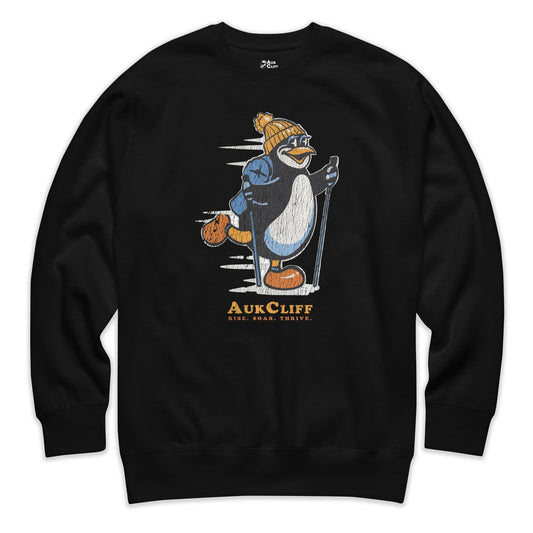 AukCliff Trailblazer Collection Graphic Sweatshirts Black / S Vintage Trailblazer Penguin Sweatshirt