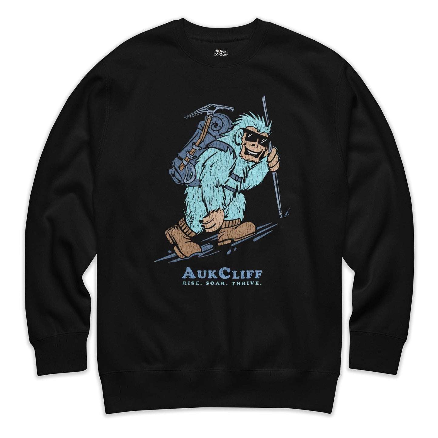 AukCliff Trailblazer Collection Graphic Sweatshirts Black / S Vintage Trailblazer Yeti Sweatshirt
