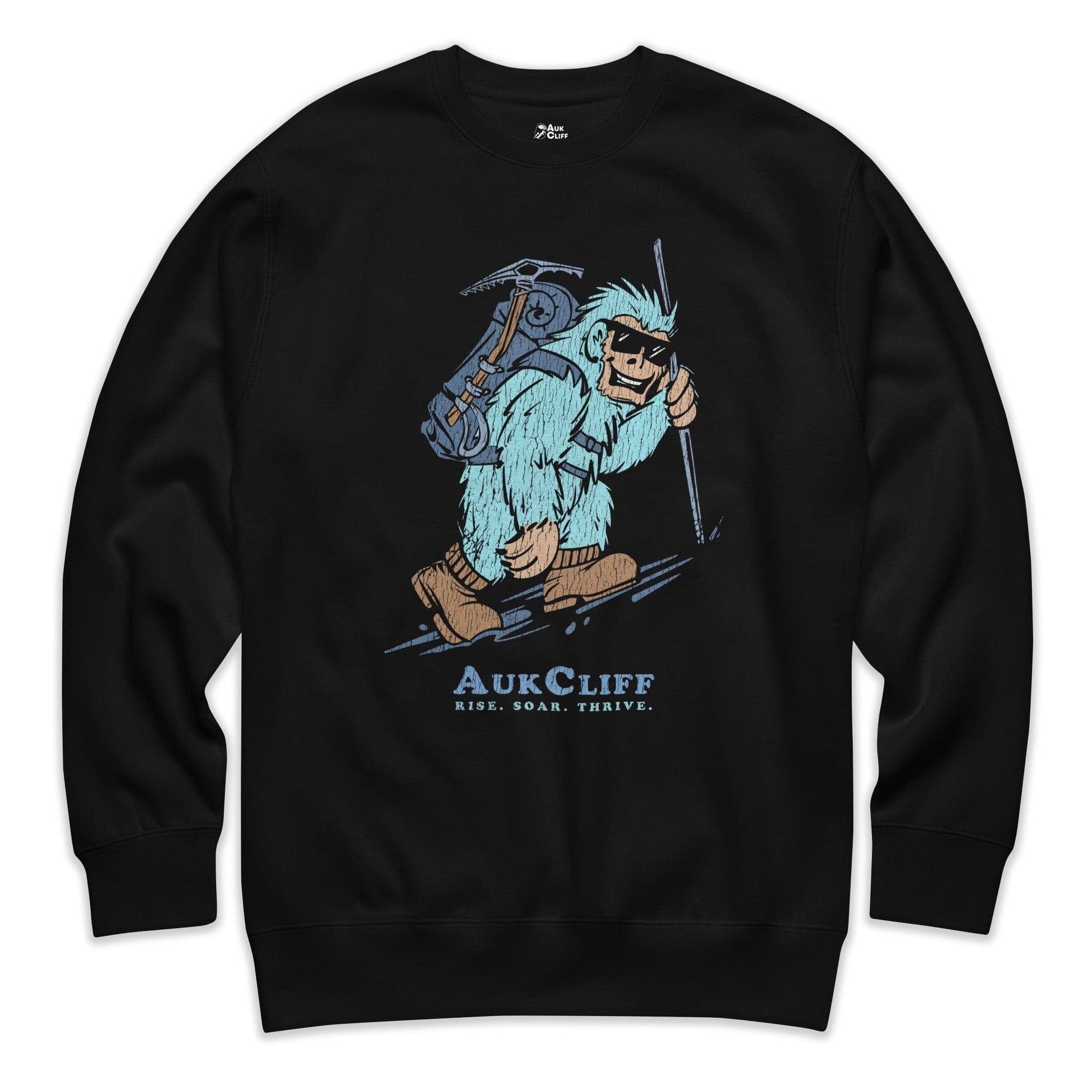 AukCliff Trailblazer Collection Graphic Sweatshirts Black / S Vintage Trailblazer Yeti Sweatshirt