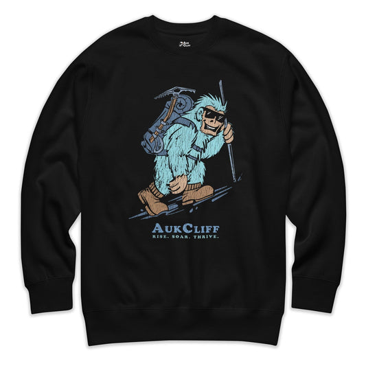 AukCliff Trailblazer Collection Graphic Sweatshirts Black / S Vintage Trailblazer Yeti Sweatshirt