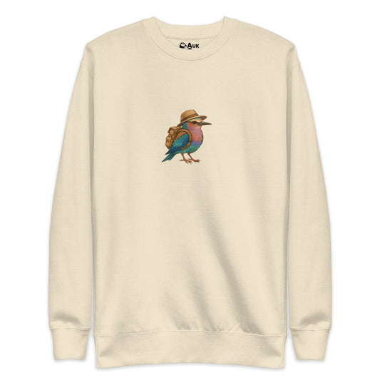 AukCliff Trailblazer Collection Graphic Sweatshirts Bone / S Trailblazer Lilac-breasted Roller Sweatshirt