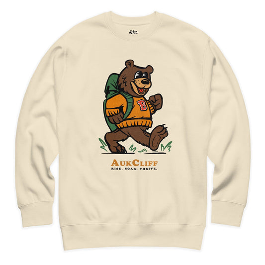 AukCliff Trailblazer Collection Graphic Sweatshirts Bone / S Vintage Trailblazer Bear Sweatshirt