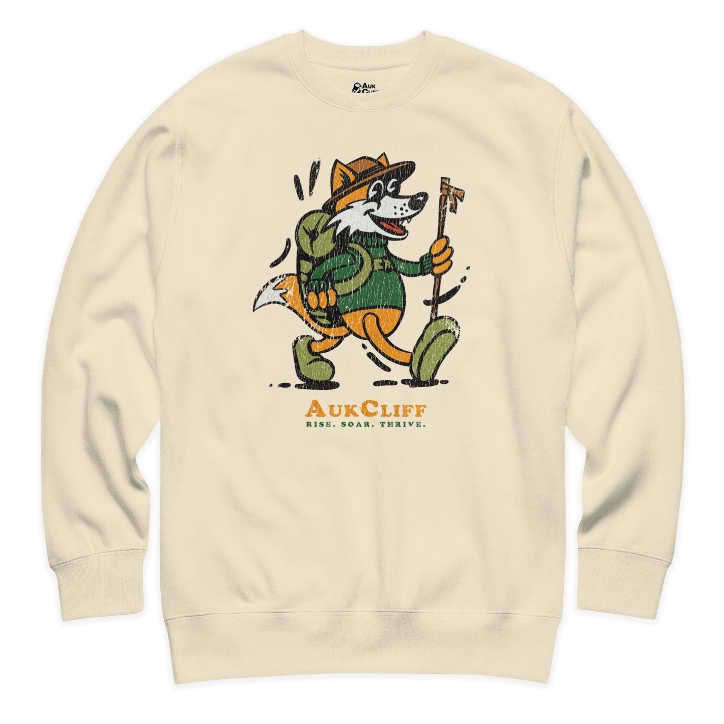 AukCliff Trailblazer Collection Graphic Sweatshirts Bone / S Vintage Trailblazer Fox Sweatshirt