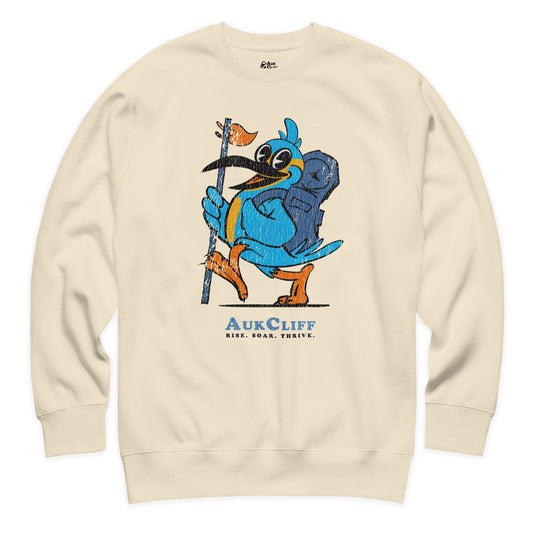AukCliff Trailblazer Collection Graphic Sweatshirts Bone / S Vintage Trailblazer Kingfisher Sweatshirt