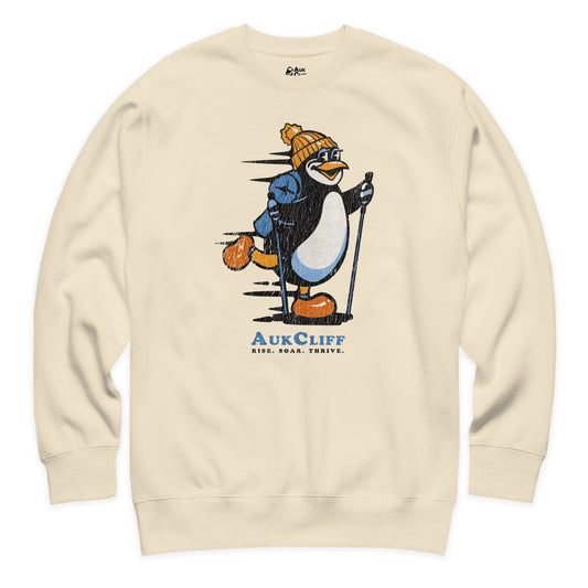 AukCliff Trailblazer Collection Graphic Sweatshirts Bone / S Vintage Trailblazer Penguin Sweatshirt