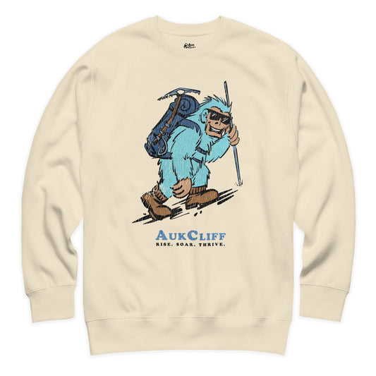 AukCliff Trailblazer Collection Graphic Sweatshirts Bone / S Vintage Trailblazer Yeti Sweatshirt