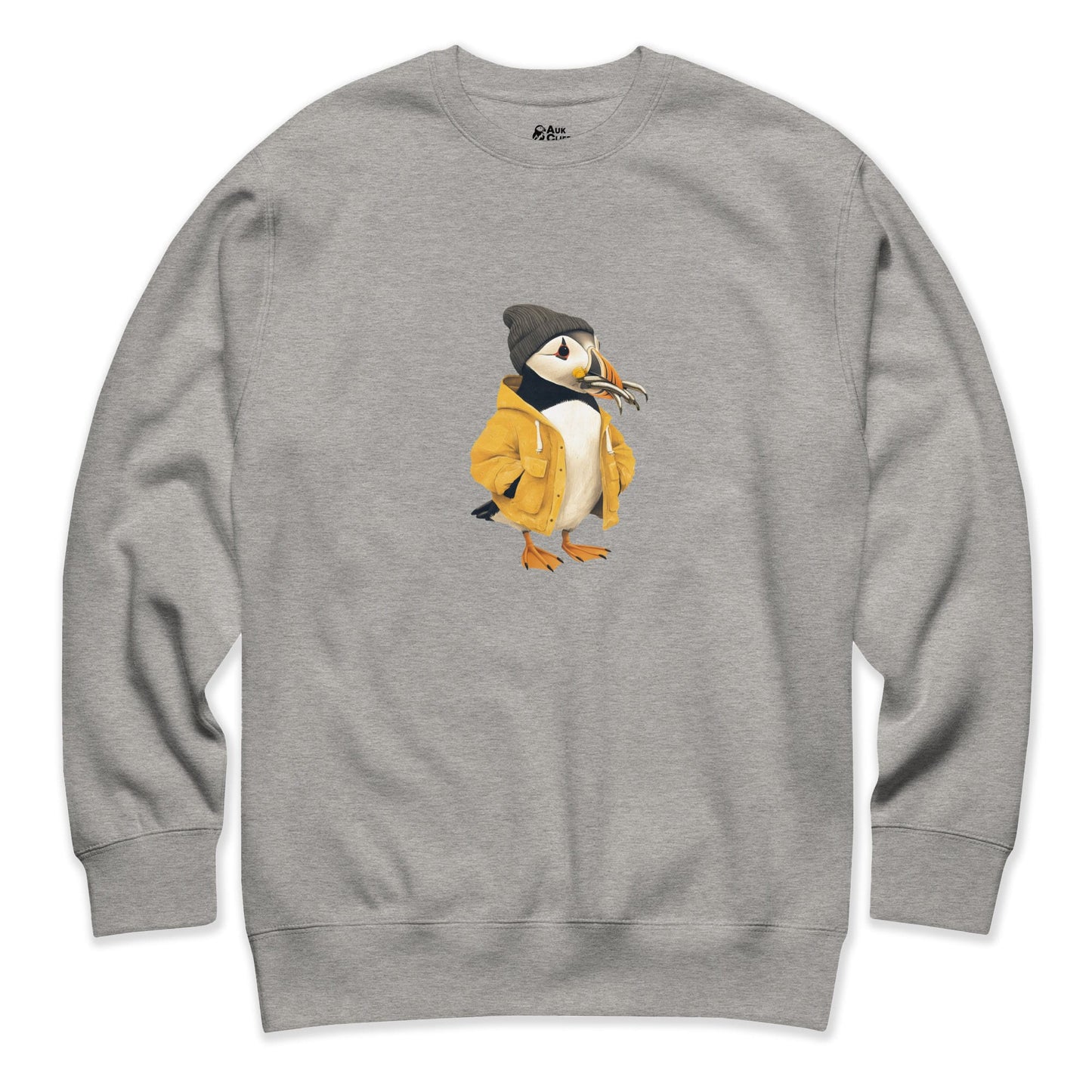 AukCliff Trailblazer Collection Graphic Sweatshirts Captain Puffin™ Catch of the Day Sweatshirt