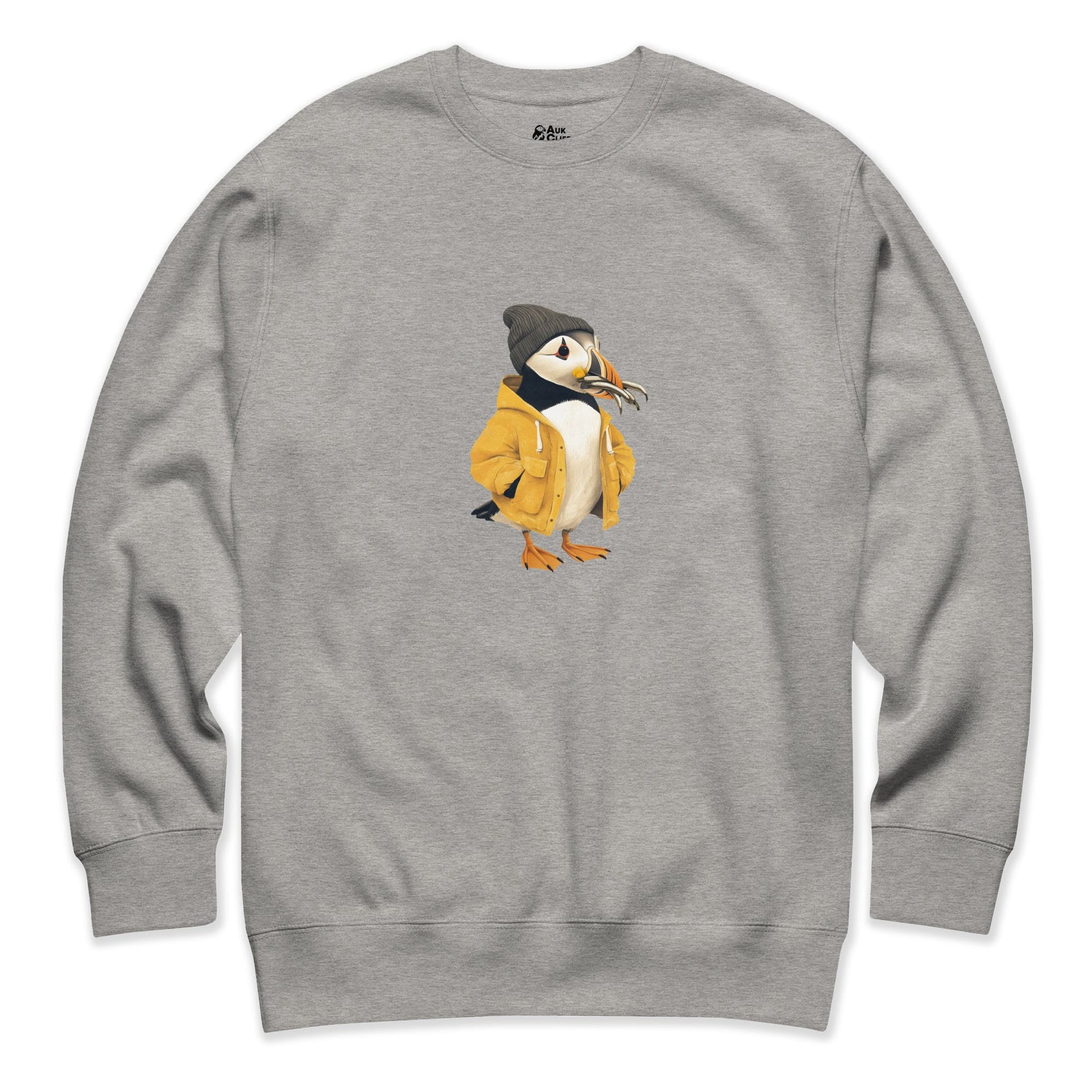 AukCliff Trailblazer Collection Graphic Sweatshirts Captain Puffin™ Catch of the Day Sweatshirt