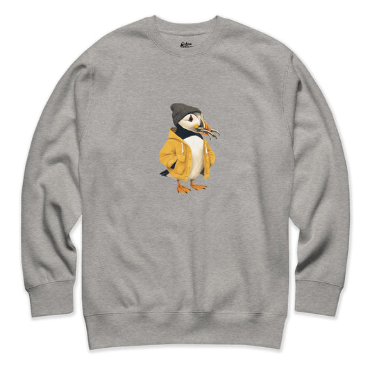 AukCliff Trailblazer Collection Graphic Sweatshirts Captain Puffin™ Catch of the Day Sweatshirt