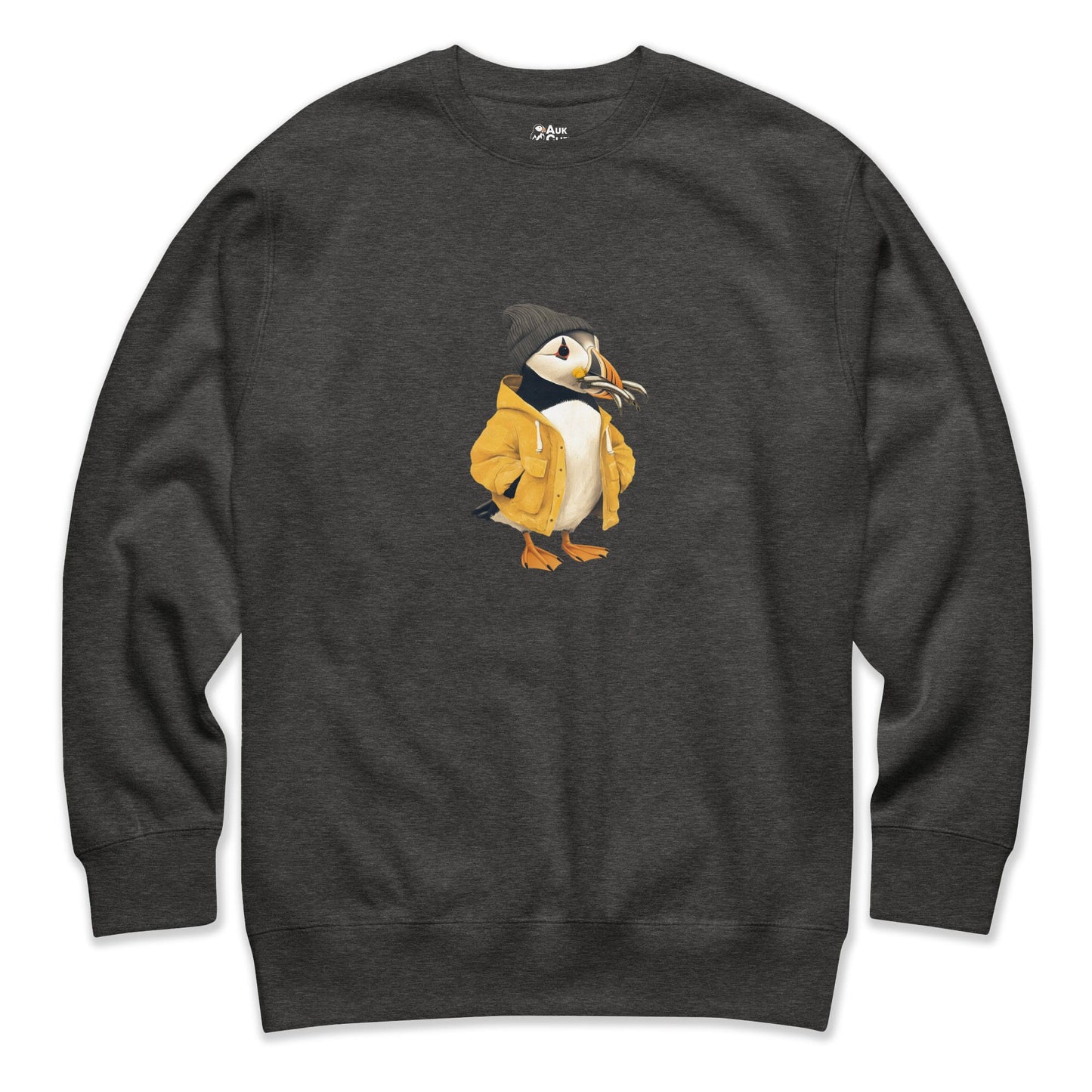 AukCliff Trailblazer Collection Graphic Sweatshirts Carbon Grey / S Captain Puffin™ Catch of the Day Sweatshirt