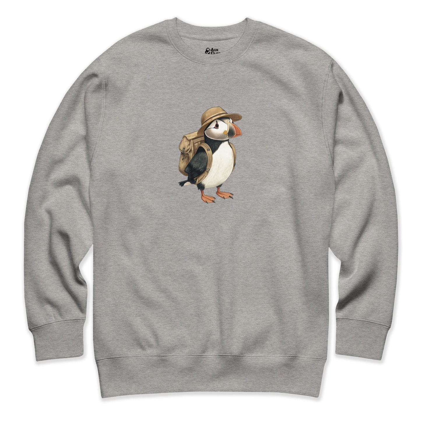 AukCliff Trailblazer Collection Graphic Sweatshirts Carbon Grey / S Trailblazer Puffin Sweatshirt