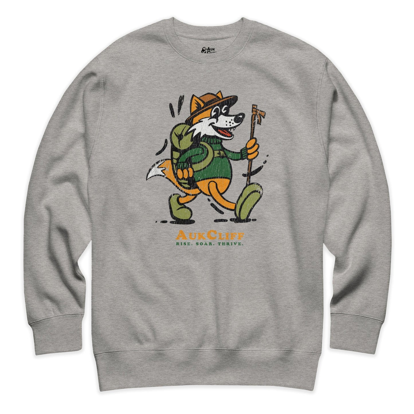 AukCliff Trailblazer Collection Graphic Sweatshirts Carbon Grey / S Vintage Trailblazer Fox Sweatshirt