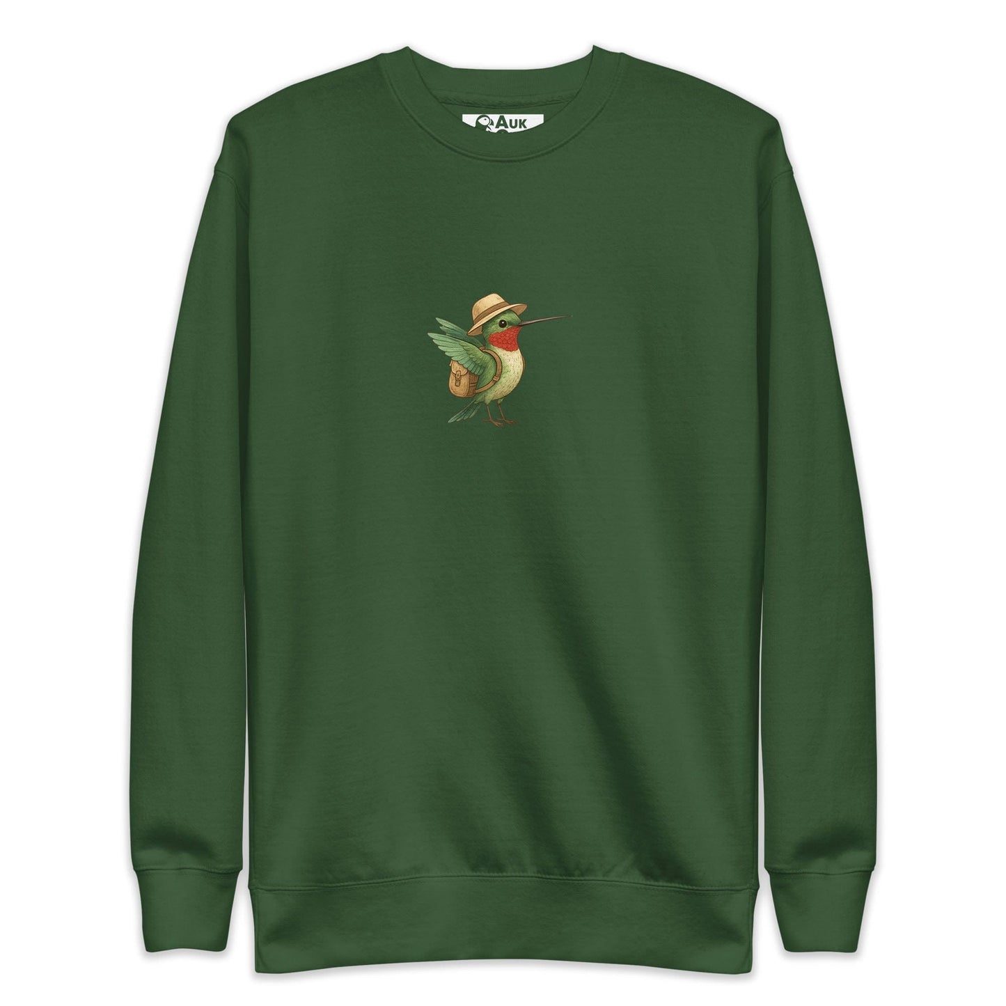 AukCliff Trailblazer Collection Graphic Sweatshirts Forest Green / S Trailblazer Hummingbird Sweatshirt