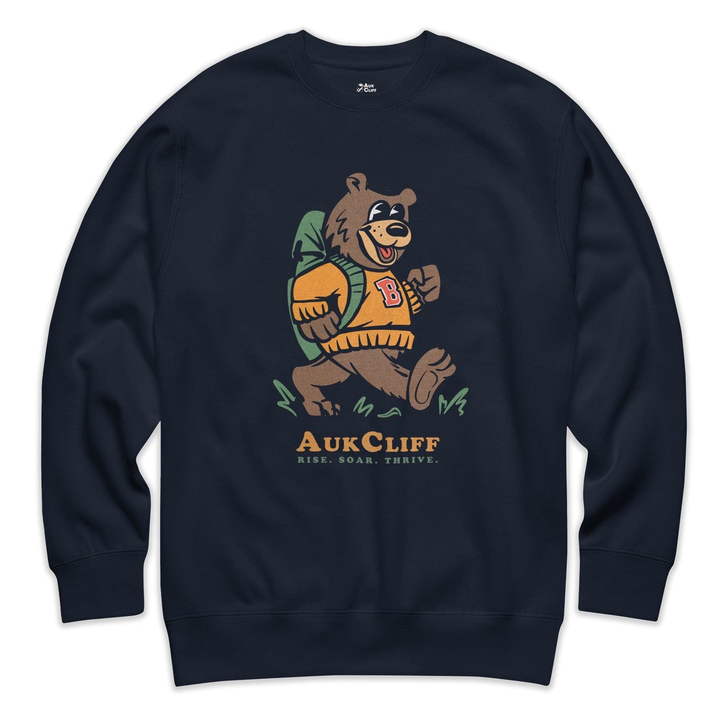 AukCliff Trailblazer Collection Graphic Sweatshirts Navy Blazer / S Vintage Trailblazer Bear Sweatshirt